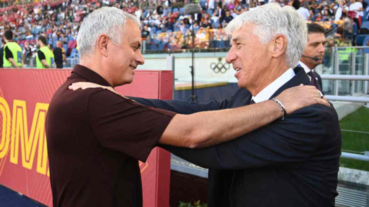 José Mourinho e Gian Piero Gasperini