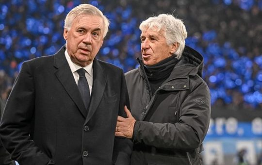 Carlo Ancelotti e Gian Piero Gasperini - Foto X - Ilromanista.it