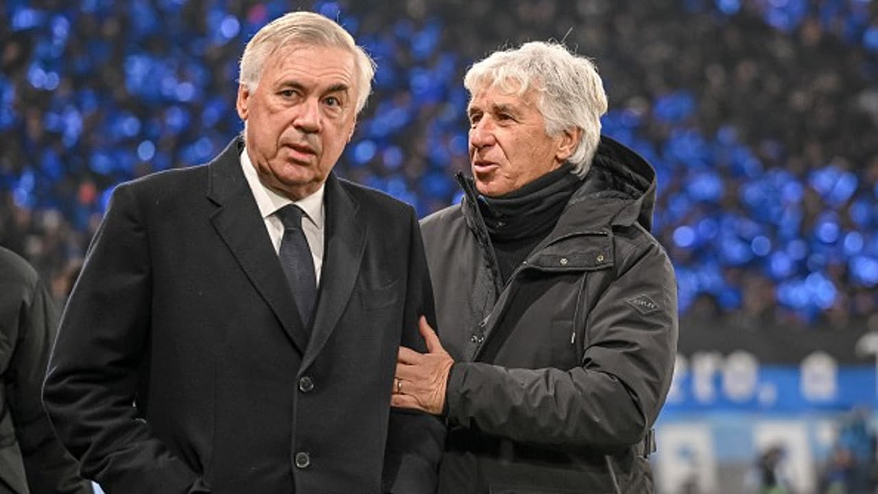 Carlo Ancelotti e Gian Piero Gasperini - Foto X - Ilromanista.it
