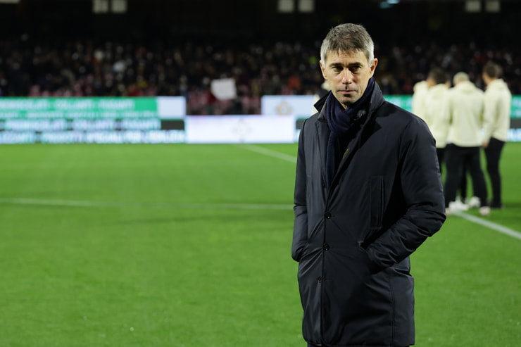 Frederic Massara a bordo campo - Foto Lapresse - Ilromanista.it