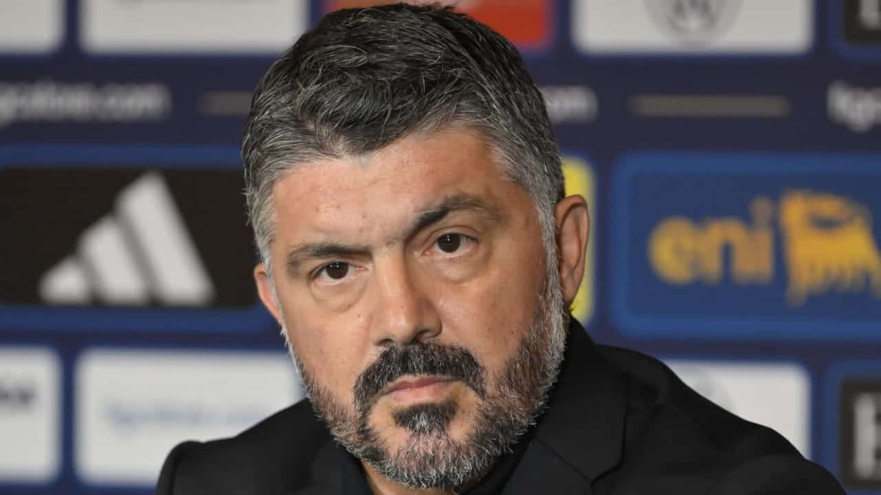 Gennaro Gattuso in conferenza - Foto Lapresse - Ilromanista.it