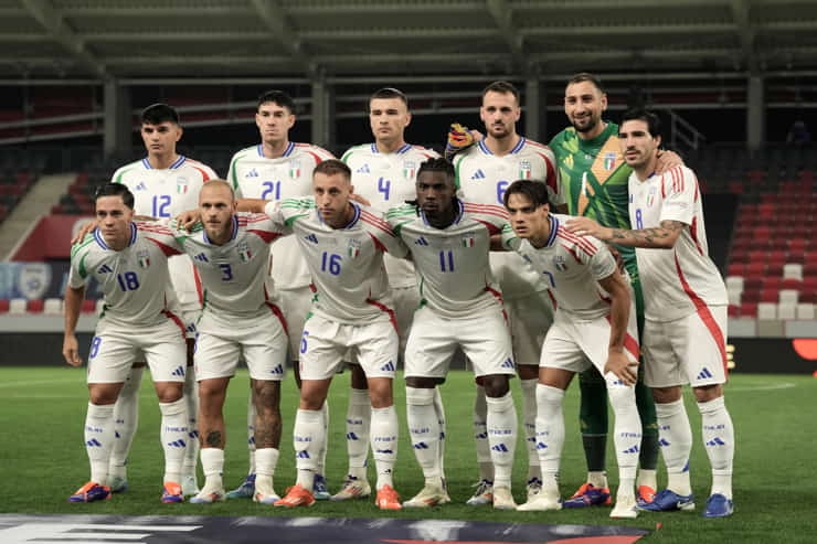 L'Italia in una recente partita - Foto Lapresse - Ilromanista.it