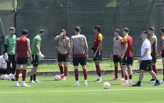 La Roma in allenamento a Trigoria - Foto Lapresse - Ilromanista.it