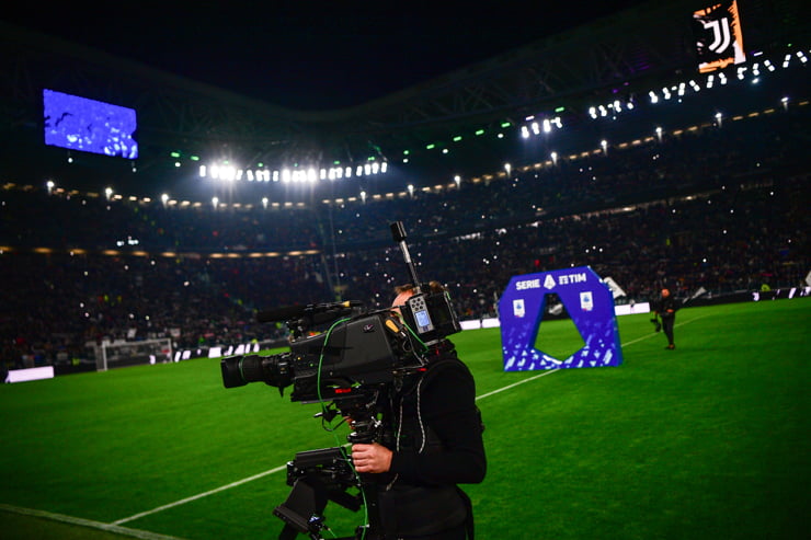 Le telecamere allo stadio della Juventus - Foto Lapresse - Ilromanista.it