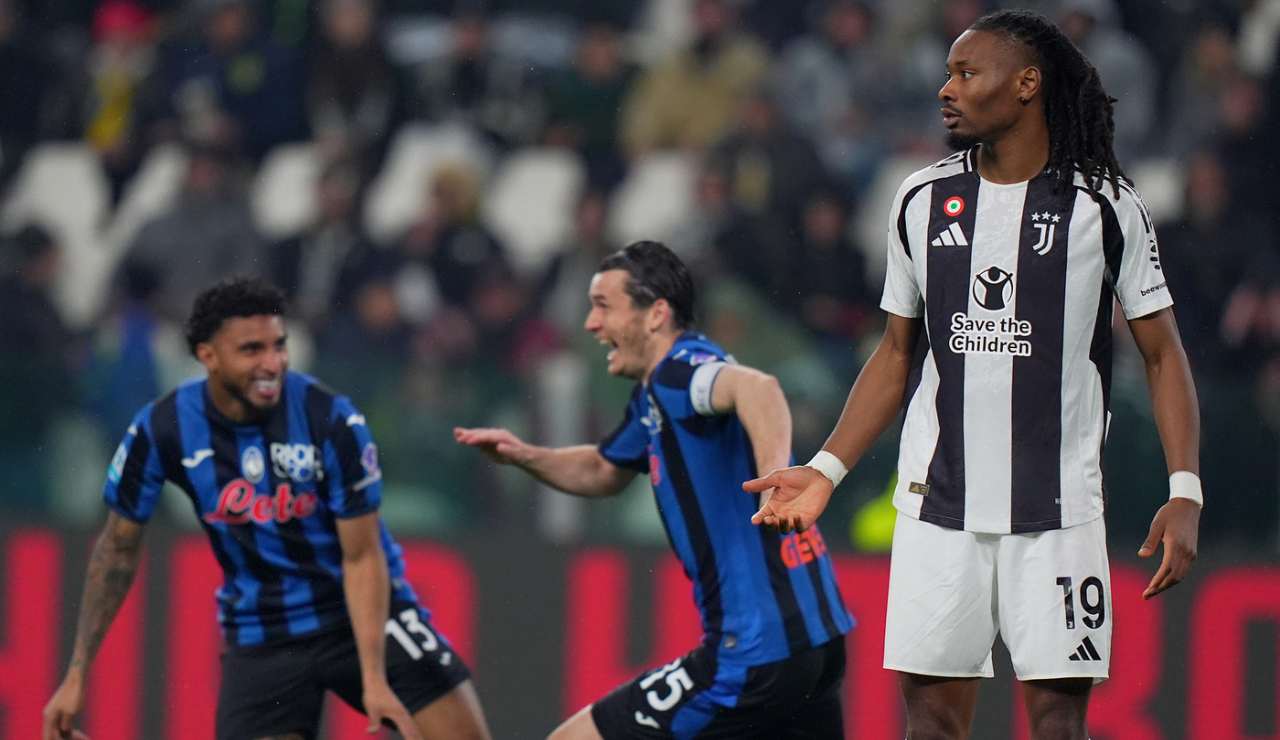 L'esultanza dei giocatori dell'Atalanta contro la Juventus - Lapresse - Ilromanista.it