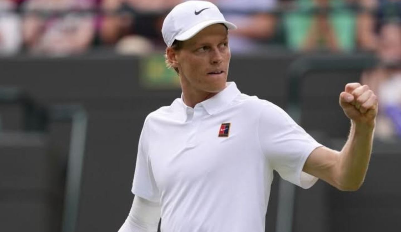 L'esultanza di Jannik Sinner a Wimbledon - Facebook - Ilromanista.it