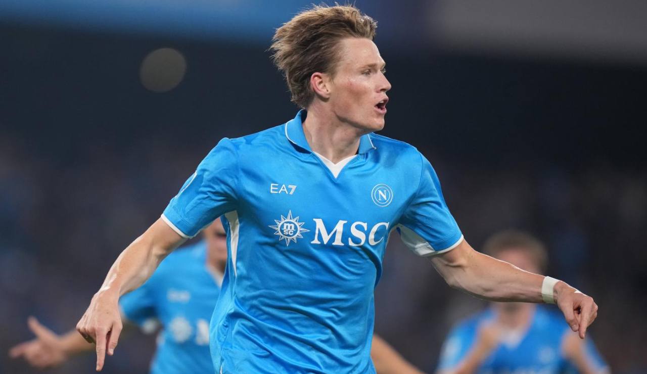 L'esultanza di Scott McTominay - Lapresse - Ilromanista.it