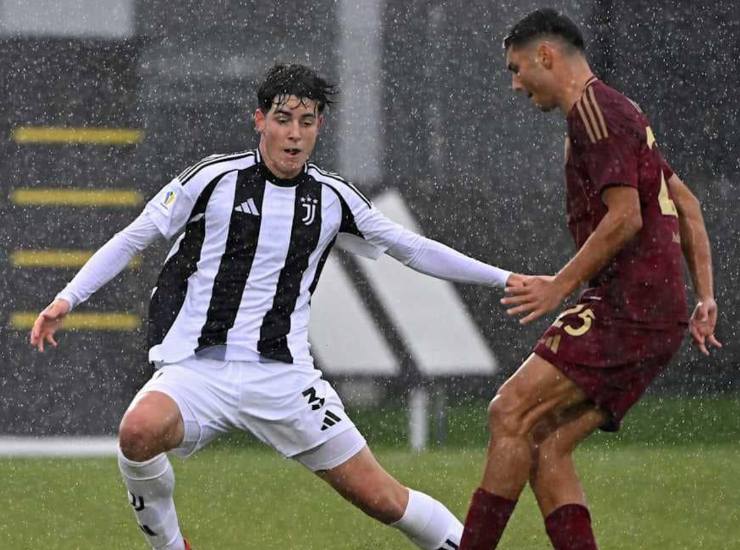 Marco Litti in azione contro la Juventus - Facebook - Ilromanista.it