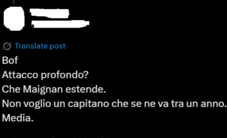 I dubbi dell'utente su X 