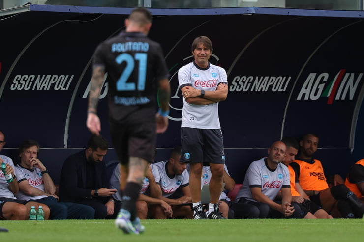 Antonio Conte in una recente amichevole - Foto Lapresse - Ilromanista.it