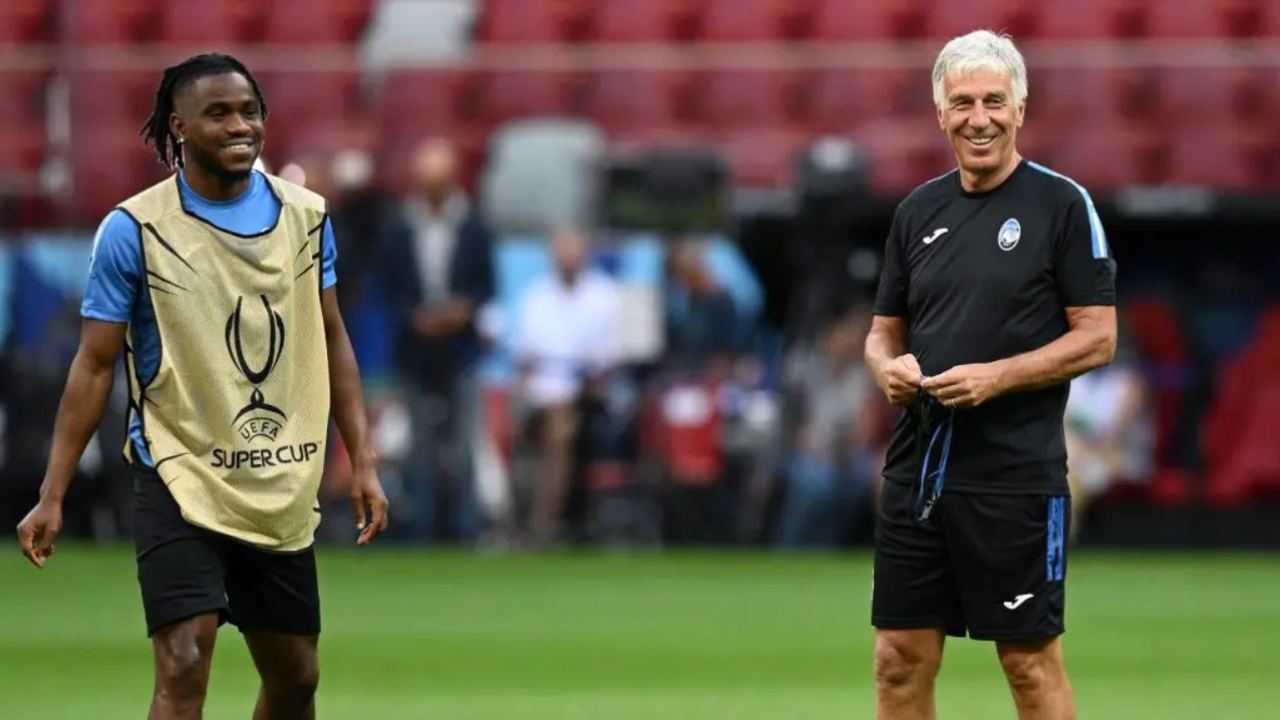 Gasperini e Lookman insieme all'Atalanta