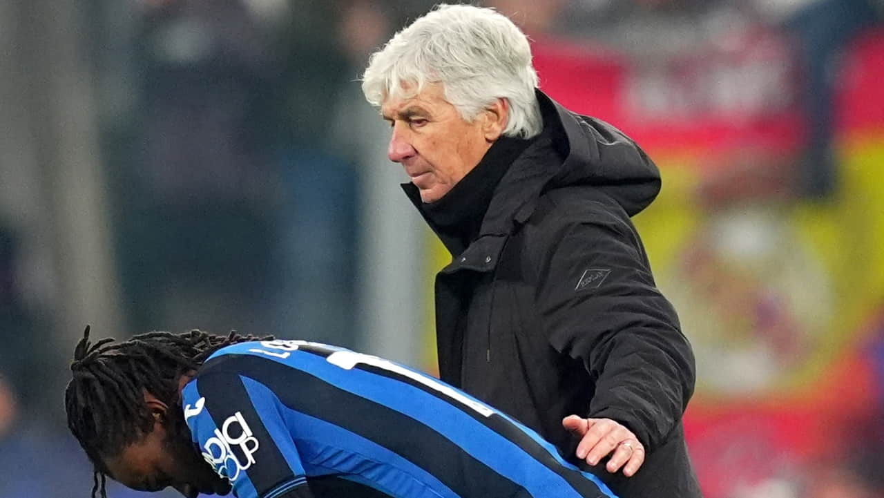 Gian Piero Gasperini e Ademola Lookman - Foto Lapresse - Ilromanista.it