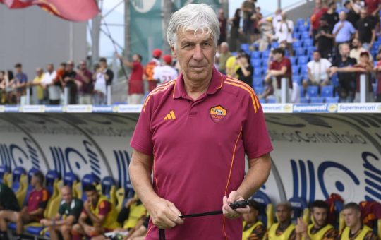 Gian Piero Gasperini in panchina - Foto Lapresse - Ilromanista.it