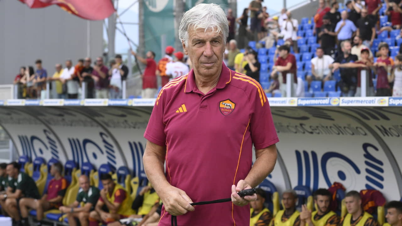 Gian Piero Gasperini in panchina - Foto Lapresse - Ilromanista.it