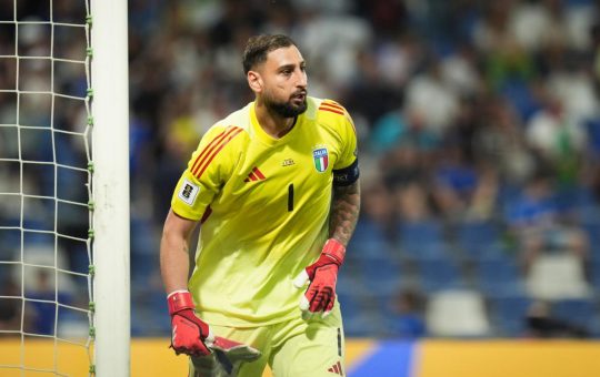 Gigio Donnarumma con la maglia dell'Italia - Lapresse - Ilromanista.it