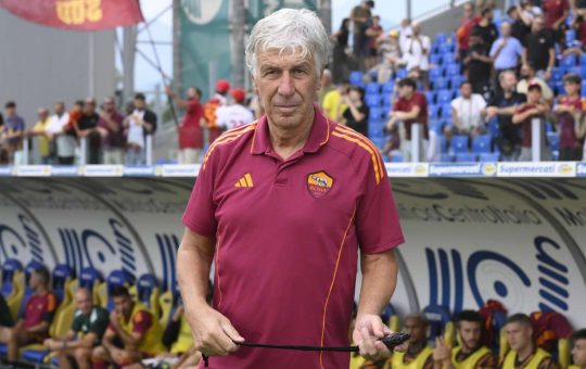 La concentrazione di Mister Gasperini - Lapresse - Ilromanista.it