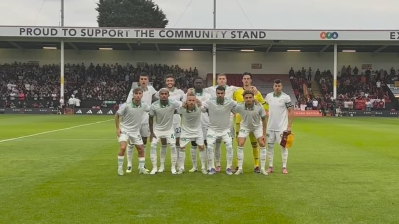 L'undici iniziale contro l'Aston Villa - Fonte profilo Instagram della Roma - Ilromanista.it