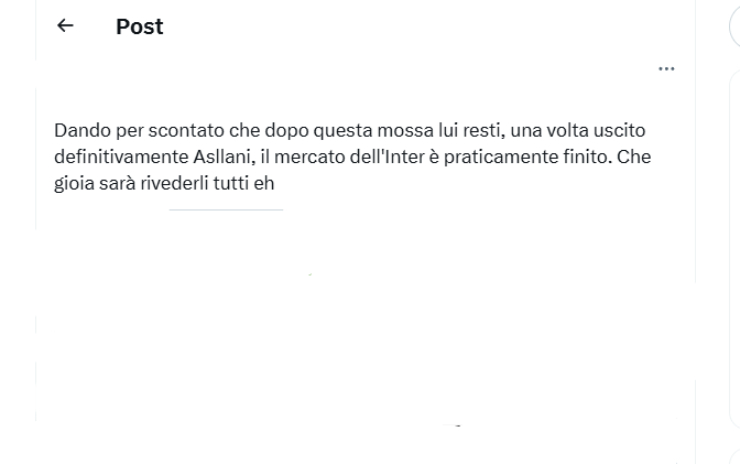 Il mercato dell'Inter potrebbe essere finito 