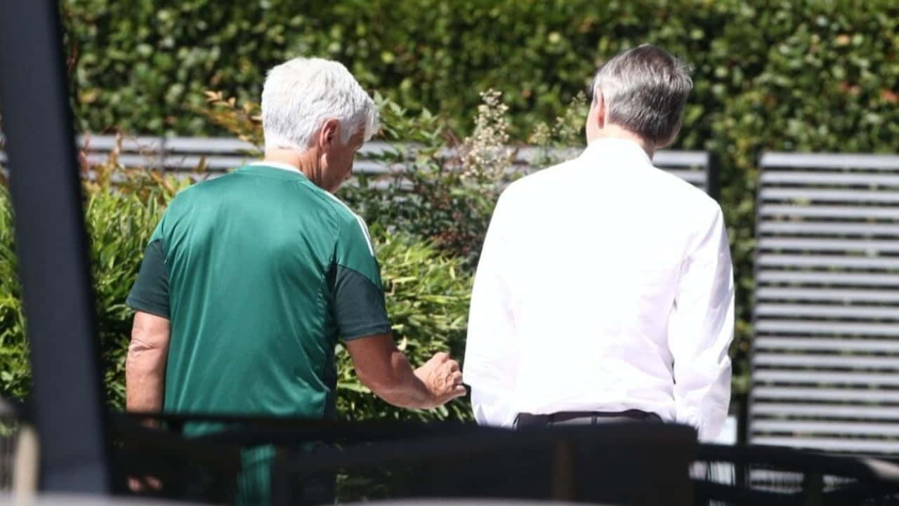 Gian Piero Gasperini e Frederic Massara - Foto Instagram - Ilromanista.it