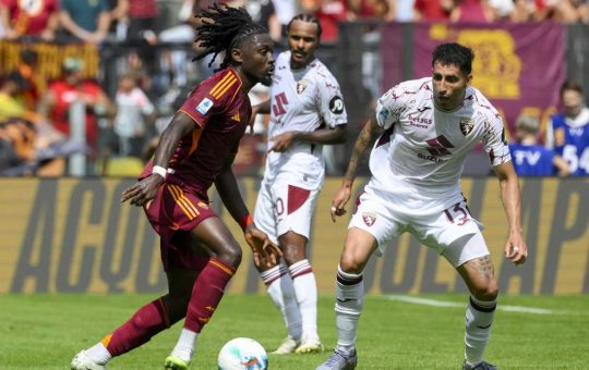 Il centrocampista Manu Koné in azione contro il Torino - Lapresse - Ilromanista.it