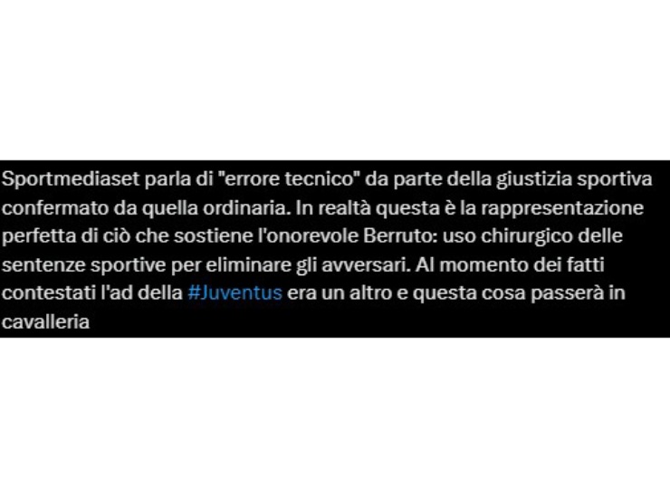 Tweet Juve