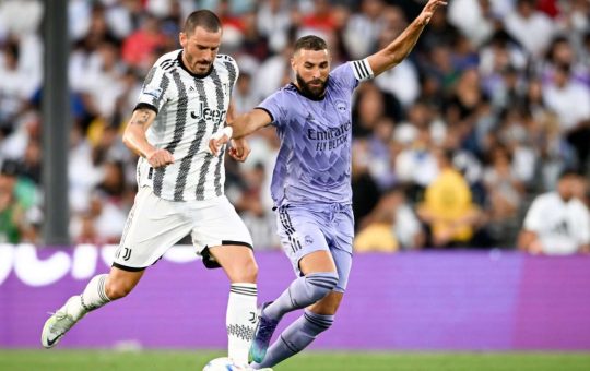 Bonucci sfida Benzema in un vecchio Juventus-Real Madrid - Facebook - Ilromanista.it