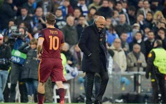 Francesco Totti e Luciano Spalletti