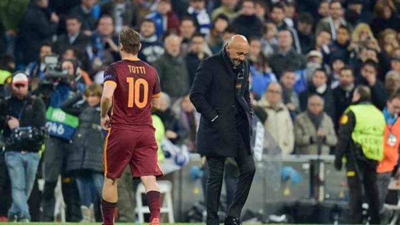 Francesco Totti e Luciano Spalletti 